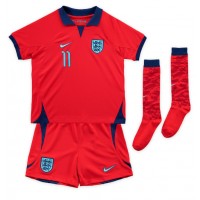 England Marcus Rashford #11 Udebane Trøje Børn VM 2022 Kortærmet (+ Korte bukser)
